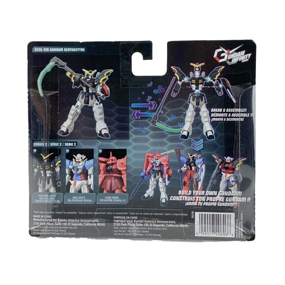 Bandai Gundam Infinity Deathscythe Action Figure | XXXG-0-1D Gundam | 4.5 Inches - Picture 2 of 3